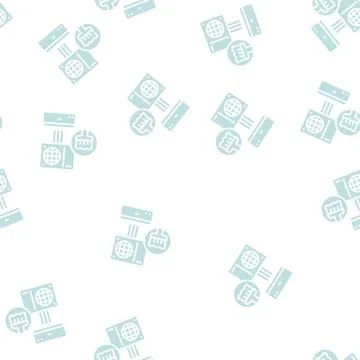 Duct cleaning glyph seamless pattern Illustrazione stock