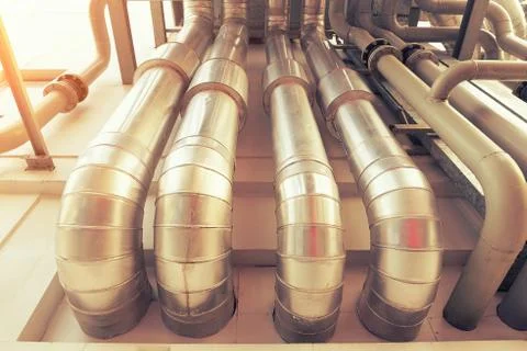 Duct pipe outside Stock Photos