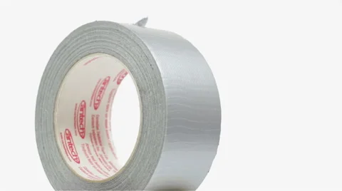 Duct tape rotating on white background Stock Footage 40366007
