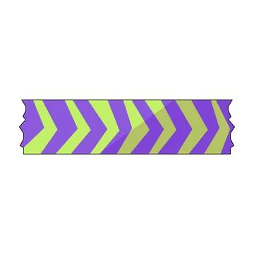 Duct tape vibrant chevron pattern adhesive strip Stockillustratie