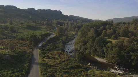 Duddon river at sunrise Stock Footage 127479293