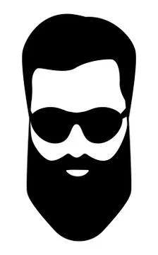Dude, Bearded man illustration Ilustração Stock