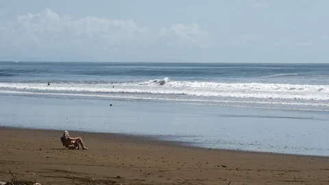 Dude chilling extra wide Stock Footage 126669332