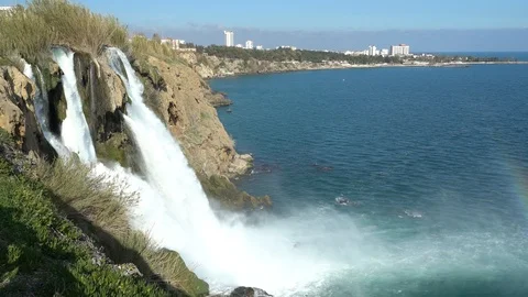 Duden waterfall 4 Stock Footage 107983363