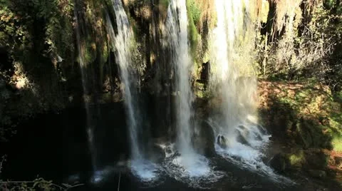 Duden waterfall Stock Footage 12735159