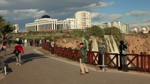 Duden waterfall Video stock 12735400