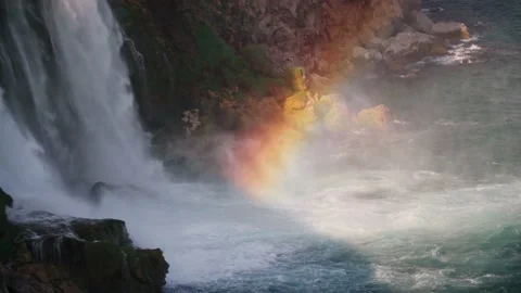 The Duden Waterfall Stock Footage 155749573