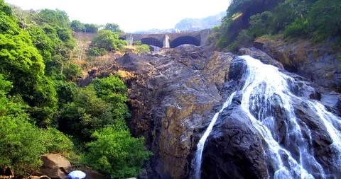 Dudhsagar Falls Stock Footage 88341331