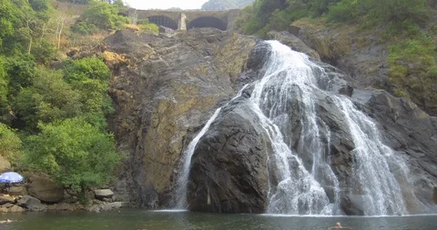 Dudhsagar Falls Stock Footage 88341411