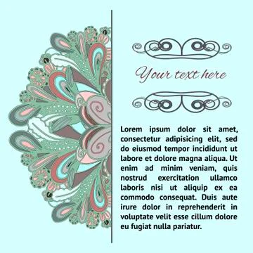 Dudle pattern with place for text Stock Illustration