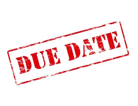 Due date Stock Illustration