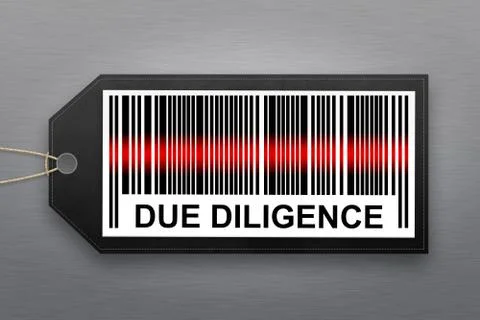 Due diligence barcode Stockillustratie