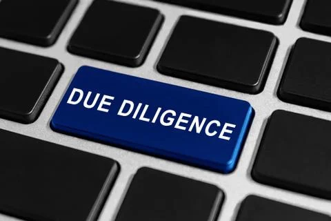 Due diligence button on keyboard イラスト素材