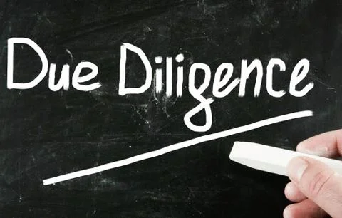 Due diligence concept Illustrazione stock