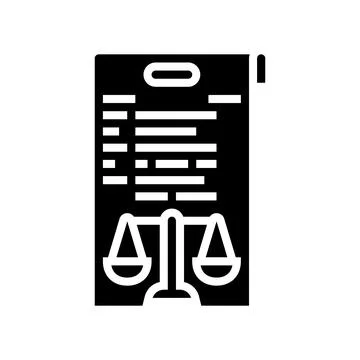 Due diligence glyph icon vector illustration Stock Illustration