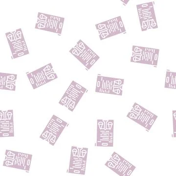 Due diligence glyph seamless pattern Stock Illustration