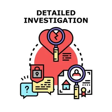 Due diligence investigation concept checking legal documents Illustrazione stock