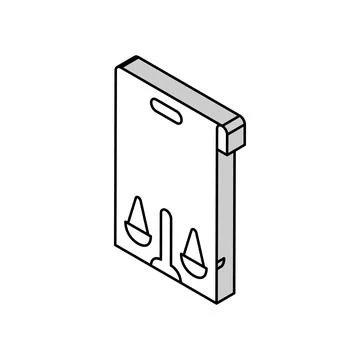 Due diligence isometric icon vector illustration Stock Illustration