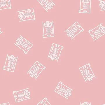 Due diligence line seamless pattern Stock Illustration