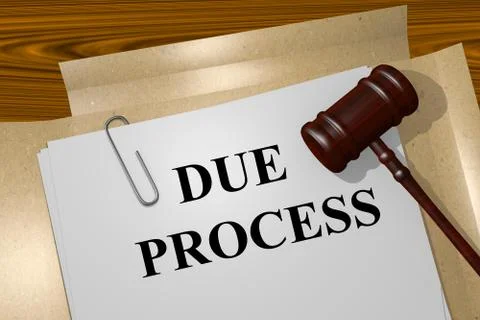 Due Process concept Stock Illustration