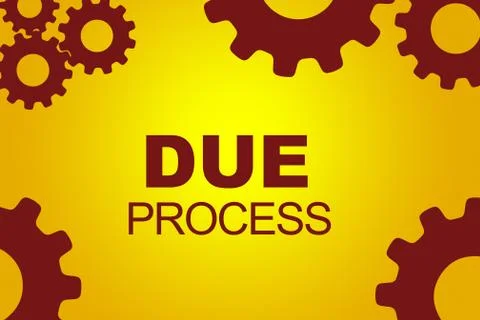 Due process concept Stock Illustration
