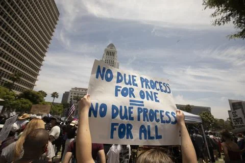 Due Process No Kings Protest Stock Photos