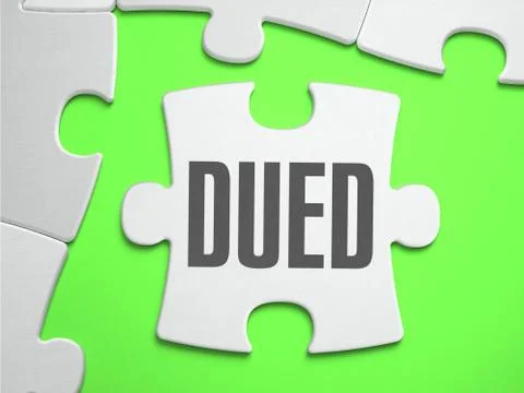DueD - Jigsaw Puzzle with Missing Pieces Stockillustratie