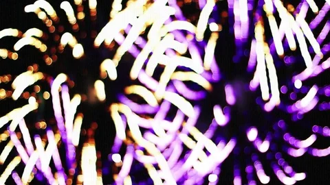 Duel exploding fireworks Stock Footage 82250879