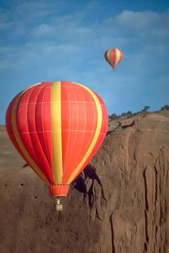 Dueling balloons Stock Photos