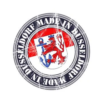 Duesseldorf rubber stamp Stock Illustration