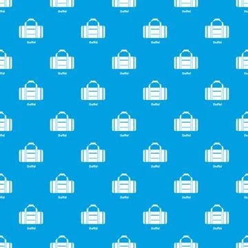 Duffel pattern seamless blue Illustrazione stock