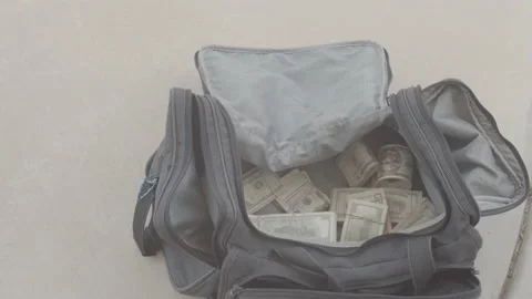 DUFFLE BAG DROP Stock Footage 159573449