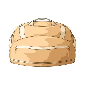 Duffle bag illustration Ilustração Stock