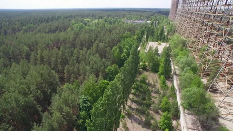 Duga Radar Array, Chernobyl Exclusion Zone Stock Footage 330877123