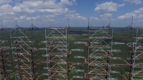 Duga Radar Array, Chernobyl Exclusion Zone Video stock 330877702
