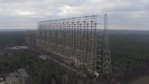 Duga Radar Array, Chernobyl Exclusion Zone Video stock 330895667