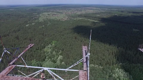 Duga Radar Array, Chernobyl Exclusion Zone Stock Footage 331094001