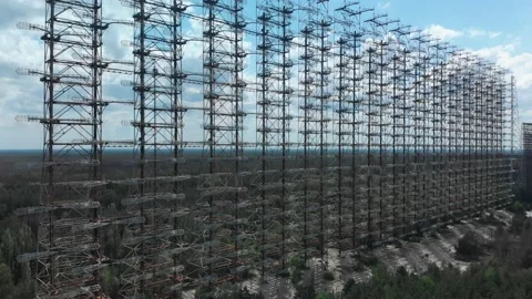 The Duga radar in Chernobyl Stock Footage 157809609