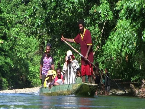 Dugout canoe Stock Footage 3603290