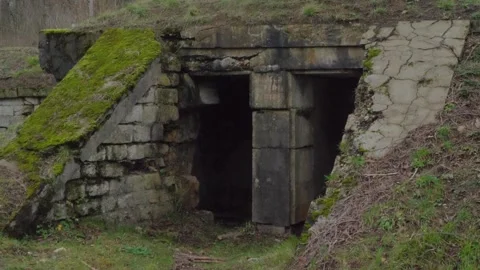 Dugout ft.1 / Command Post n°120 Douaumont Stock Footage 263373713