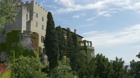 Duino castle and park 스톡 동영상 68346621
