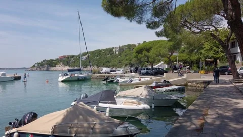 Duino Marina on a Summer Day Stock Footage 338234804