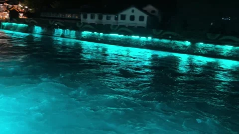 Dujiangyan Ancient Irrigation System Night Landscape 4k Stock-Footage 334939654