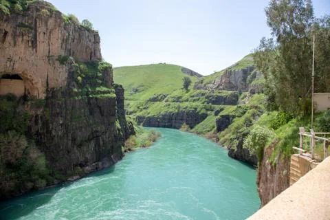 Dukan Dam downstream River Stock Photos