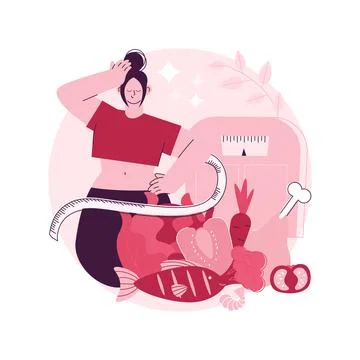 Dukan diet abstract concept vector illustration. Stock Illustration