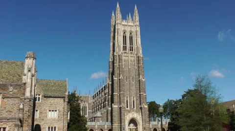 Duke University Chapel Stock Footage