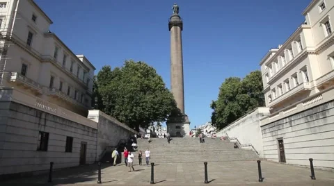 The Duke of York Steps, Pall Mall, Central London Stock Footage 47062488