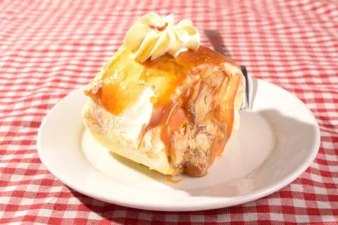 Dulce cake slice Stock Photos