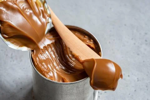 Dulce de leche in a can Stock-Fotos