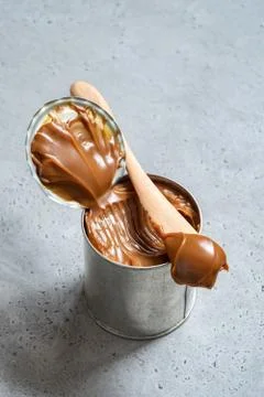 Dulce de leche in a can Stock Photos